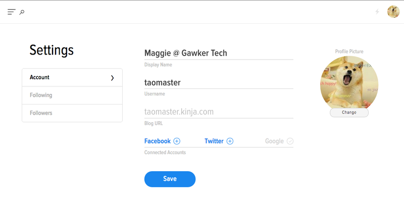 Illustration for article titled Introducing the Account Settings Page